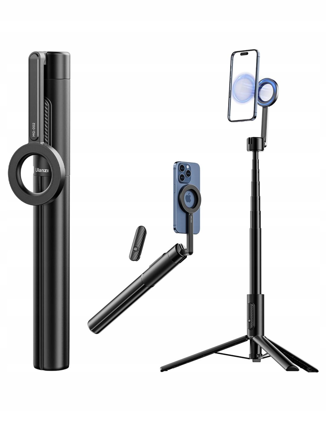 Selfie Stick stativ 1,6 m na Magnet MagSafe pro telefon Pilot Ulanzi