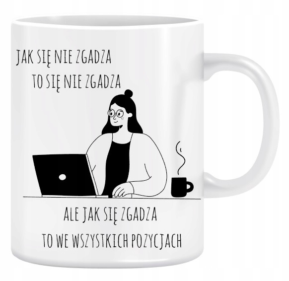 

Kubek Księgowej na prezent Śmieszny Tekst 330ml