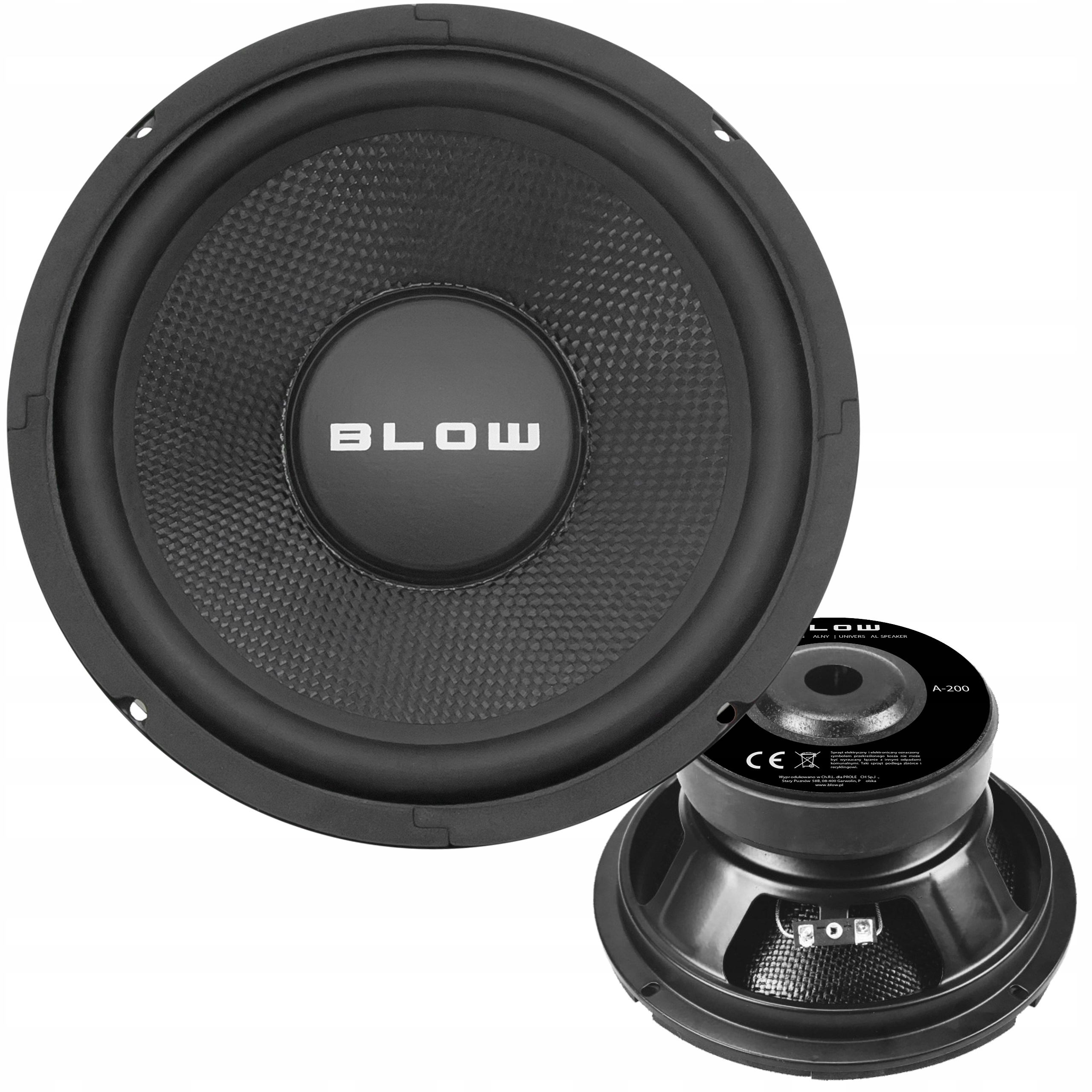 Głośnik Basowy Woofer 300W 200mm Niskotonowy Jednodrożny GDN16 8 Ohm 8''