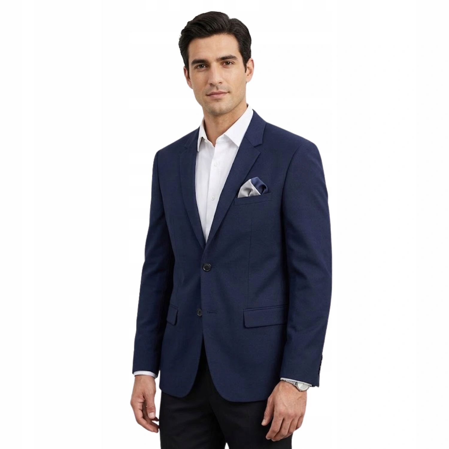 Sako Calvin Klein Tate- Bm, modrá, jednořadá, elegantní, velikost 52