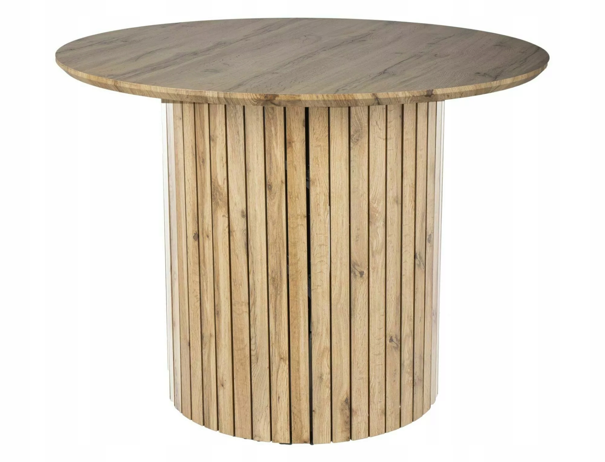 Okrągły Stół Dąb Artisan 100 Cm Do Jadalni 6 Osób Socrates Signal