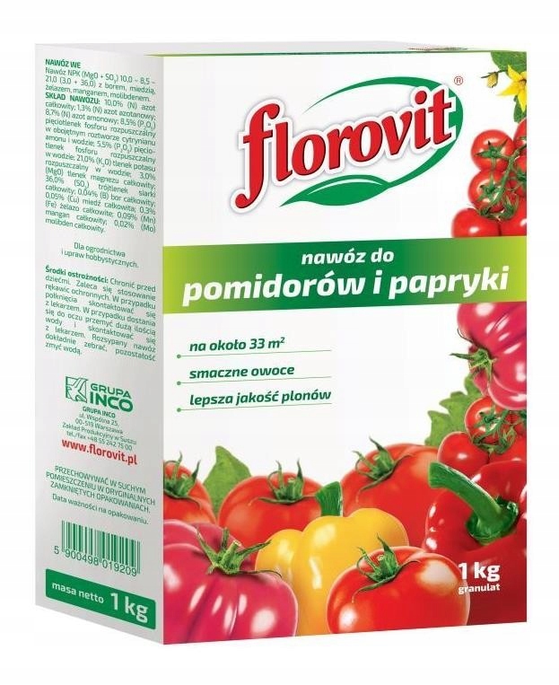 

Nawóz Florovit do papryki i pomidora warzyw 1kg