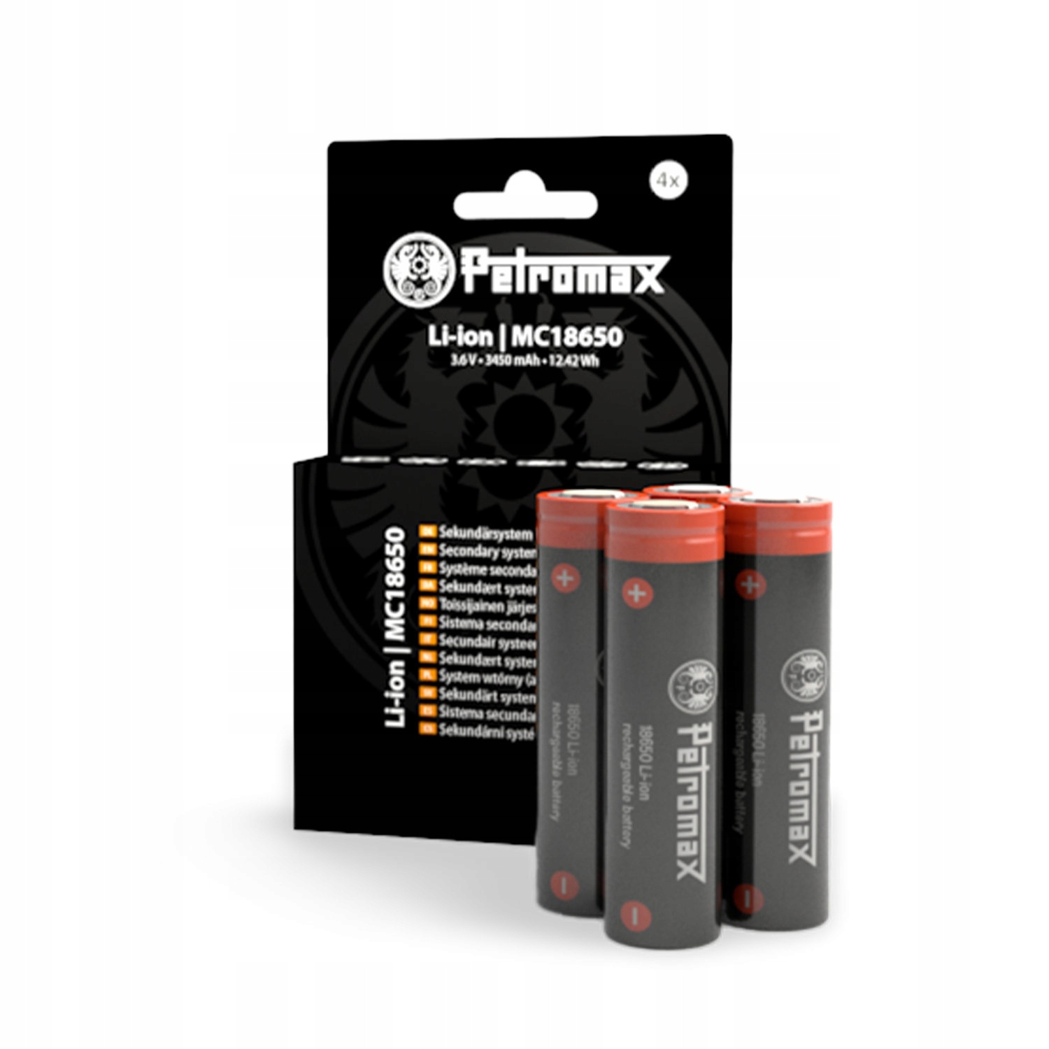 Baterie Petromax 18650 4 pack