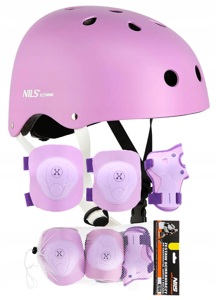 Regulowany Kask Na Rolki Rower Hulajnogę Dla Dziecka + Ochraniacze M