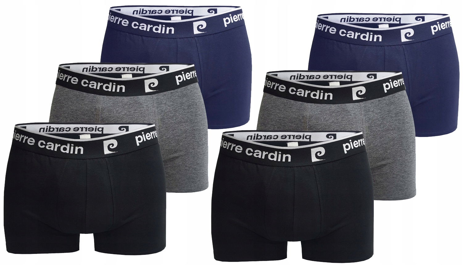 PIERRE CARDIN BOKSERKI MĘSKIE 6-PAK BAWEŁNA M