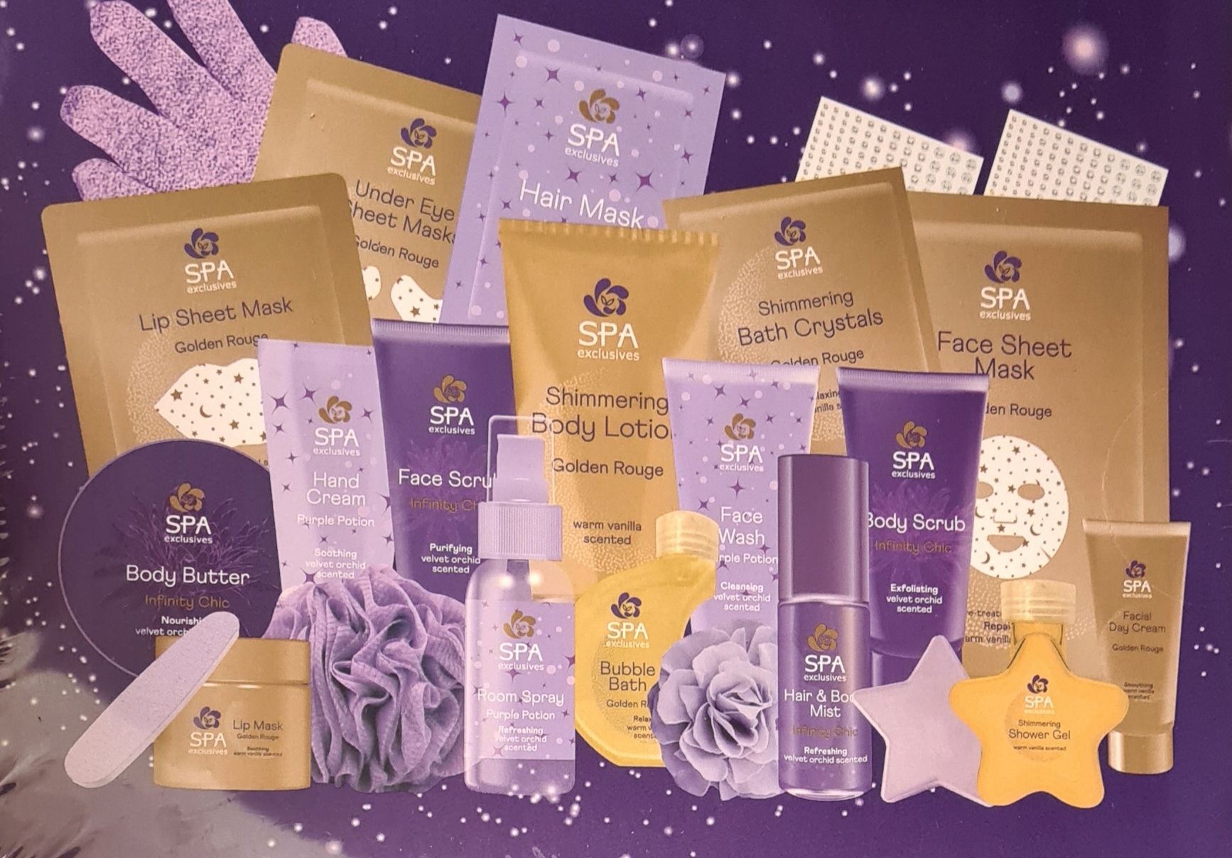 Адвент-календарь Spa Exclusives, 24 средства для тела, лица, волос и ногтей — фото 6