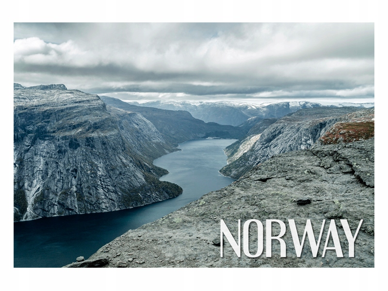 

Norwegia Fiord Krajobraz Magnes na lodówkę
