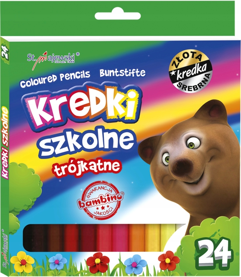 KREDKI BAMBINO OŁÓWKOWE 24KOL 18CM 2076 A'8
