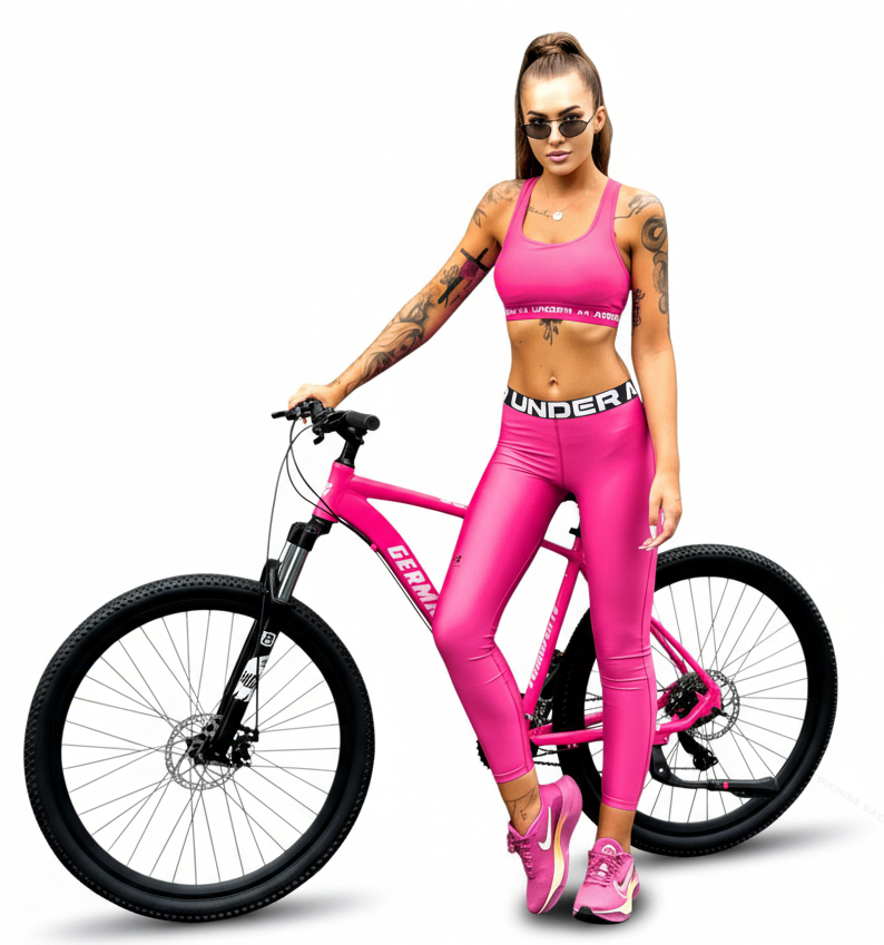 Aluminiowy Rower Górski 29 Damski Barbie Neonowy Różowy Limitowany