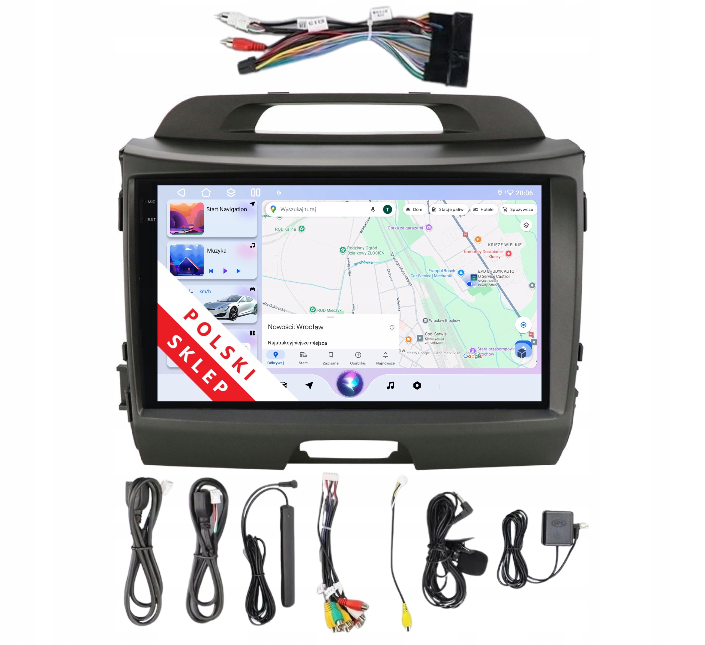 Navigácia Rádio 2DIN Android Kia Sportage III S662 3/32 Gb Dsp Carplay Lte