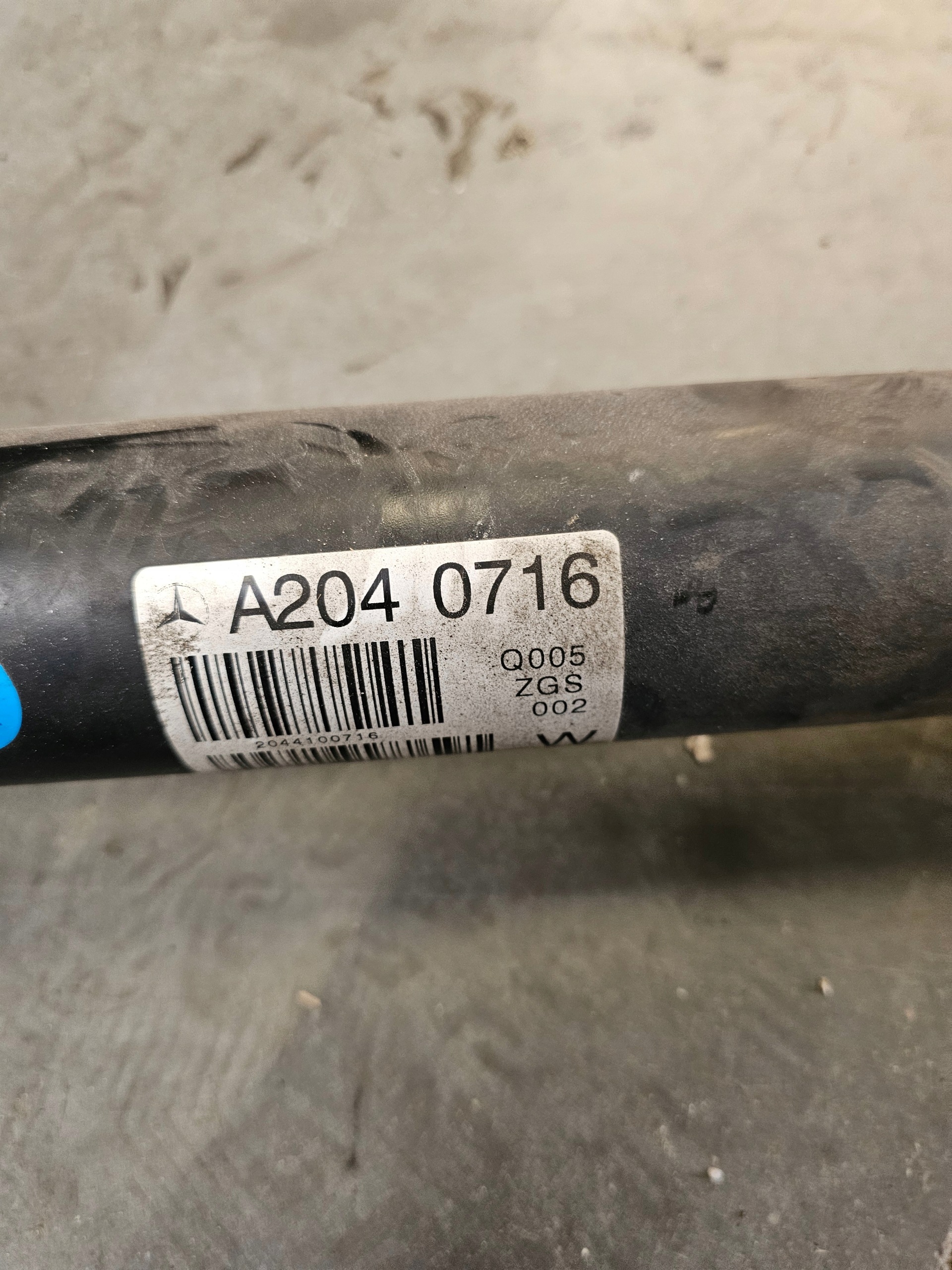 cardan MERCEDES W204 2.2 CDI A2040716