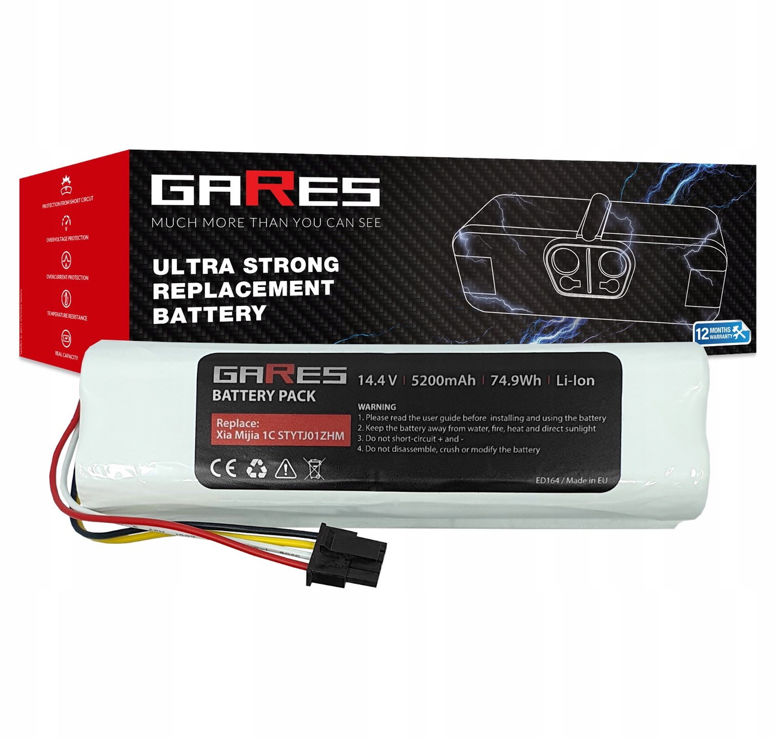 Baterie Akumulátor pro Xiaomi Mop 1C Mijia 1C STYTJ01ZHM 5,2Ah 14,4V