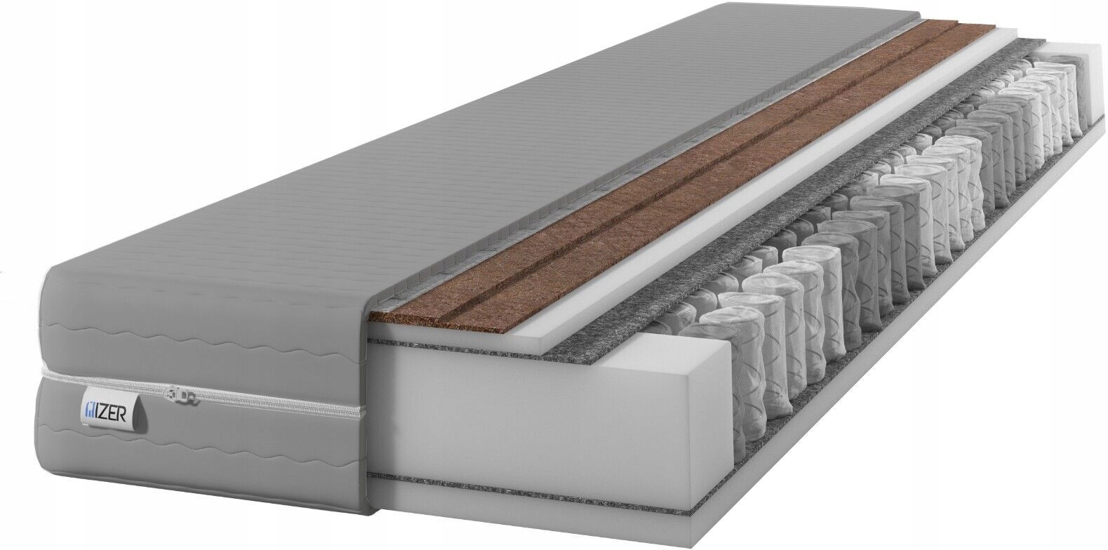 Matrac 100x200 vreckový s dvojitým Kokosom obojstranný H3 a