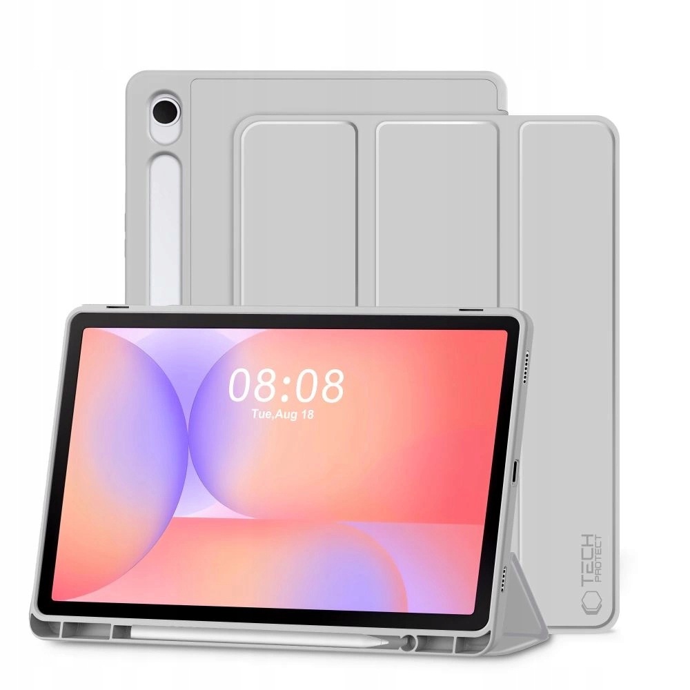 Etui Tech-Protect SmartCase Pen Samsung Galaxy Tab S9/S9 FE/S10 Fe szare