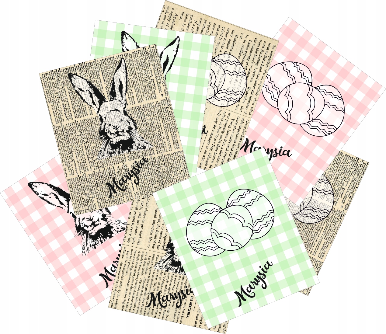 PAPIEROWA TOREBKA NA PREZENT IMIĘ WZORY WIELKANOC Kod producenta FA004