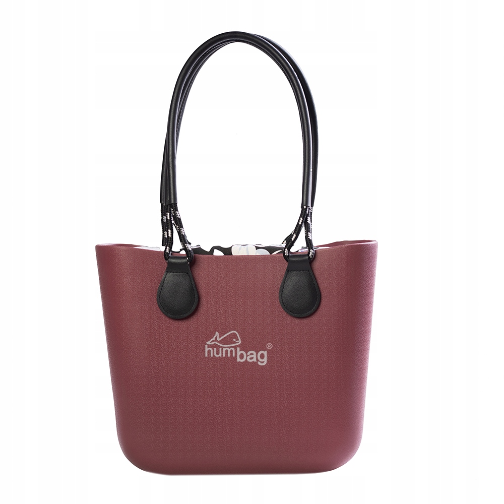 Kabelka Humbag Bordo Mini Black Flower komplet