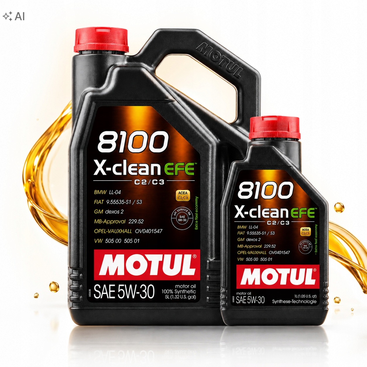 Motul 8100 X-clean Efe 5W30 6L 5L+1L C2 C3 Bmw LL-04 Mb 229.52