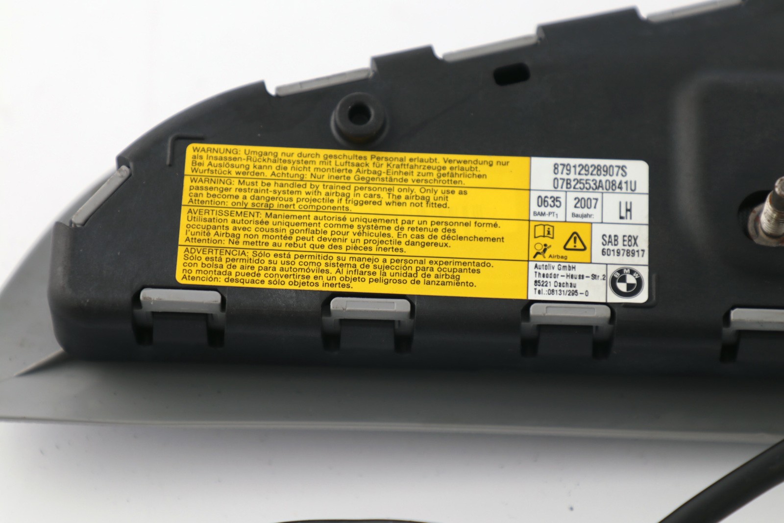 BMW E81 E82 E87N подушки безопасности подушка боковое кресло 9129289
