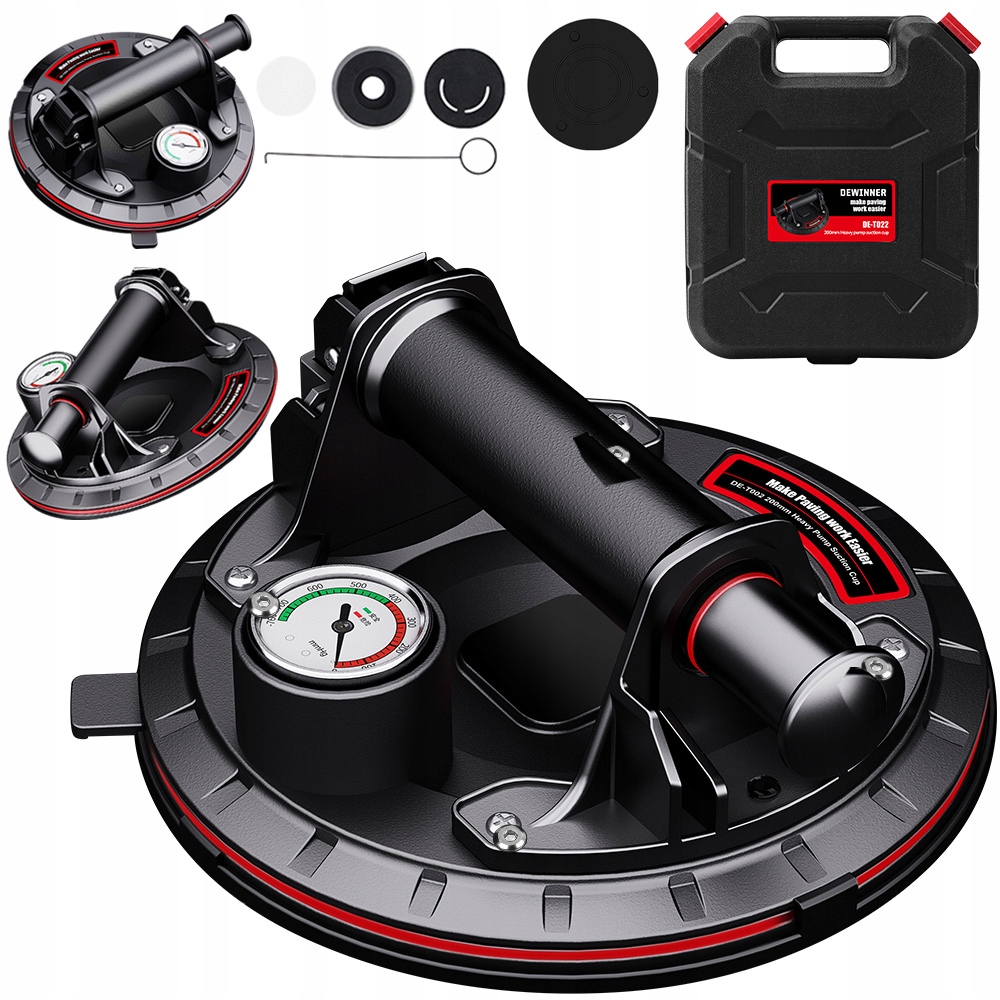Dewinner Przyssawka 300KG Do Płytek Próżniowa Z Pompką Manometr