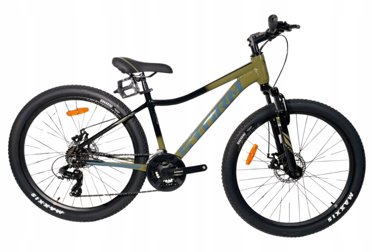 Rower 26 Storm Mtb Racer 1.0 2MD 3x7 al 15" oliwka czarny