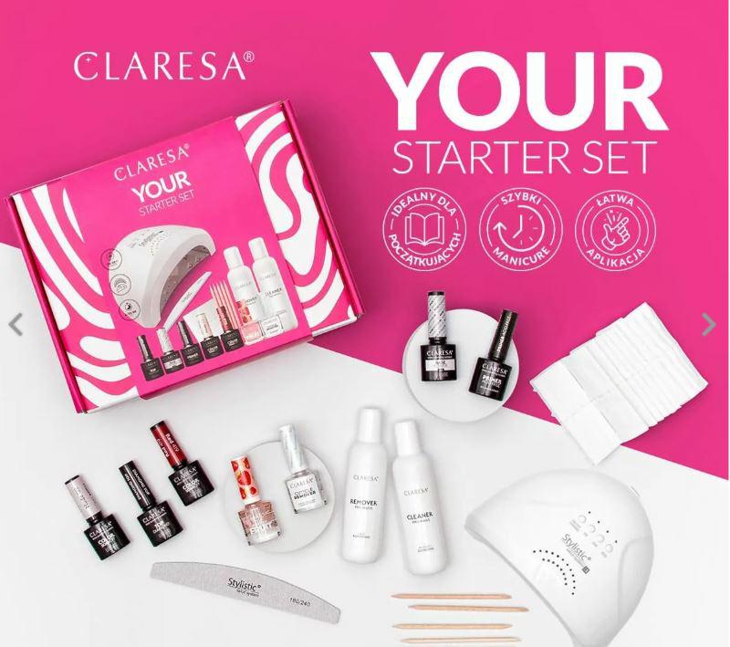 Claresa zestaw startowy do hybryd z lampą Uv Led