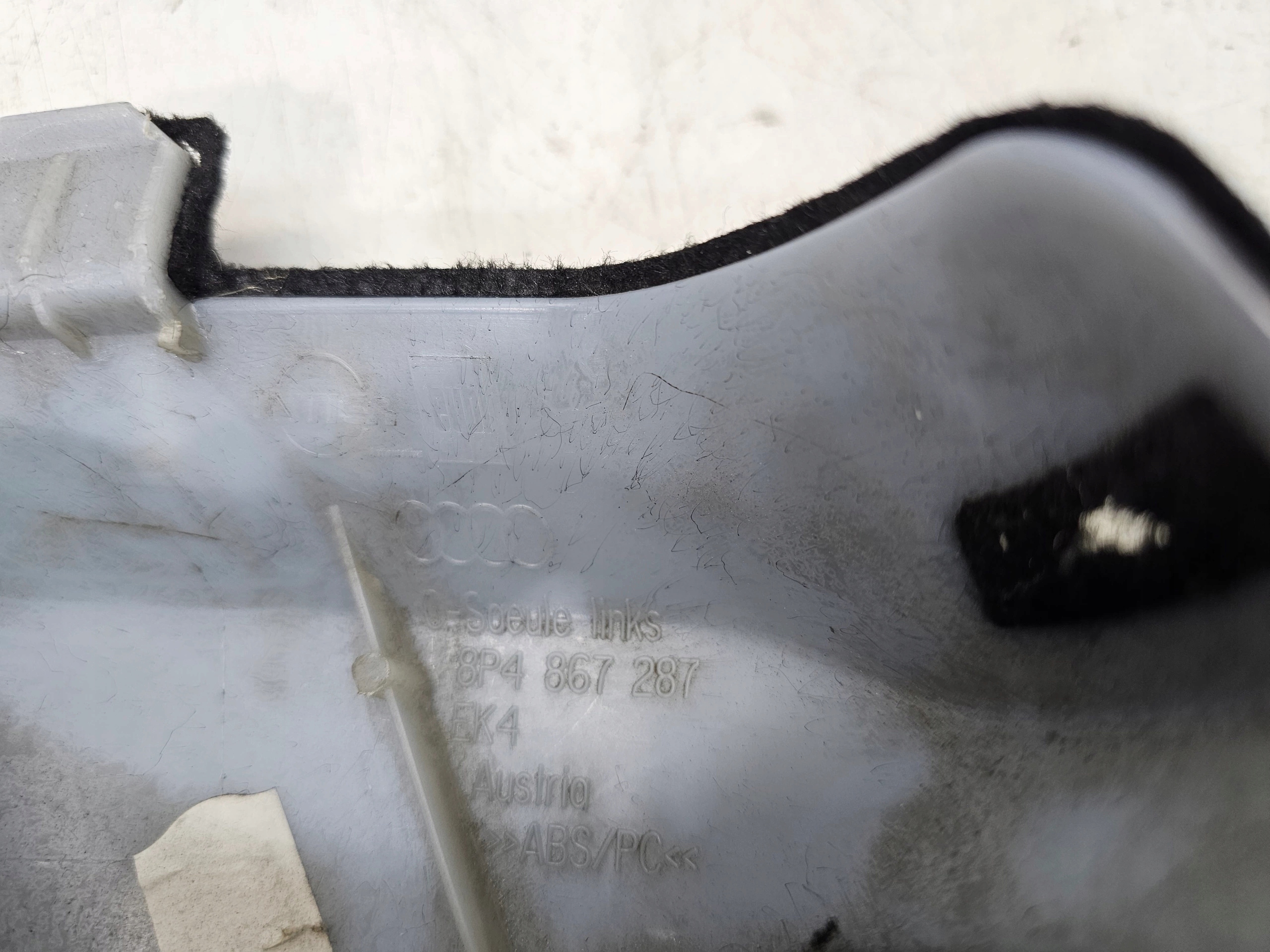 cover SLUPKA left rear part AUDI A3 8P 5-D 8P4867287