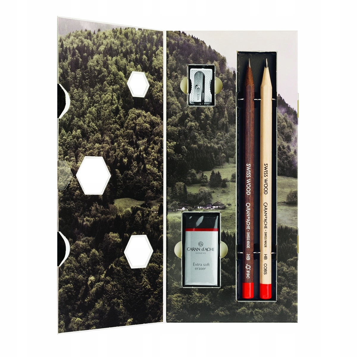 Zestaw ołówków CARAN D'ACHE SWISS WOOD, HB, 2szt EAN (GTIN) 7630002330657