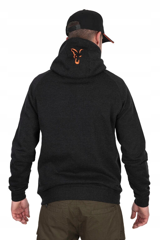 FOX BLUZA HODDY BLACK/ORANGE M Rozmiar M
