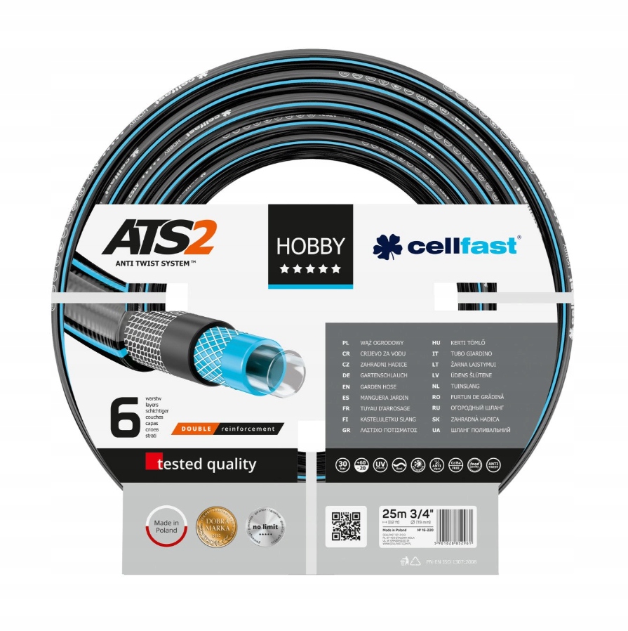 

Cellfast Wąż ogrodowy Hobby ATS2 3/4 25m 16-220