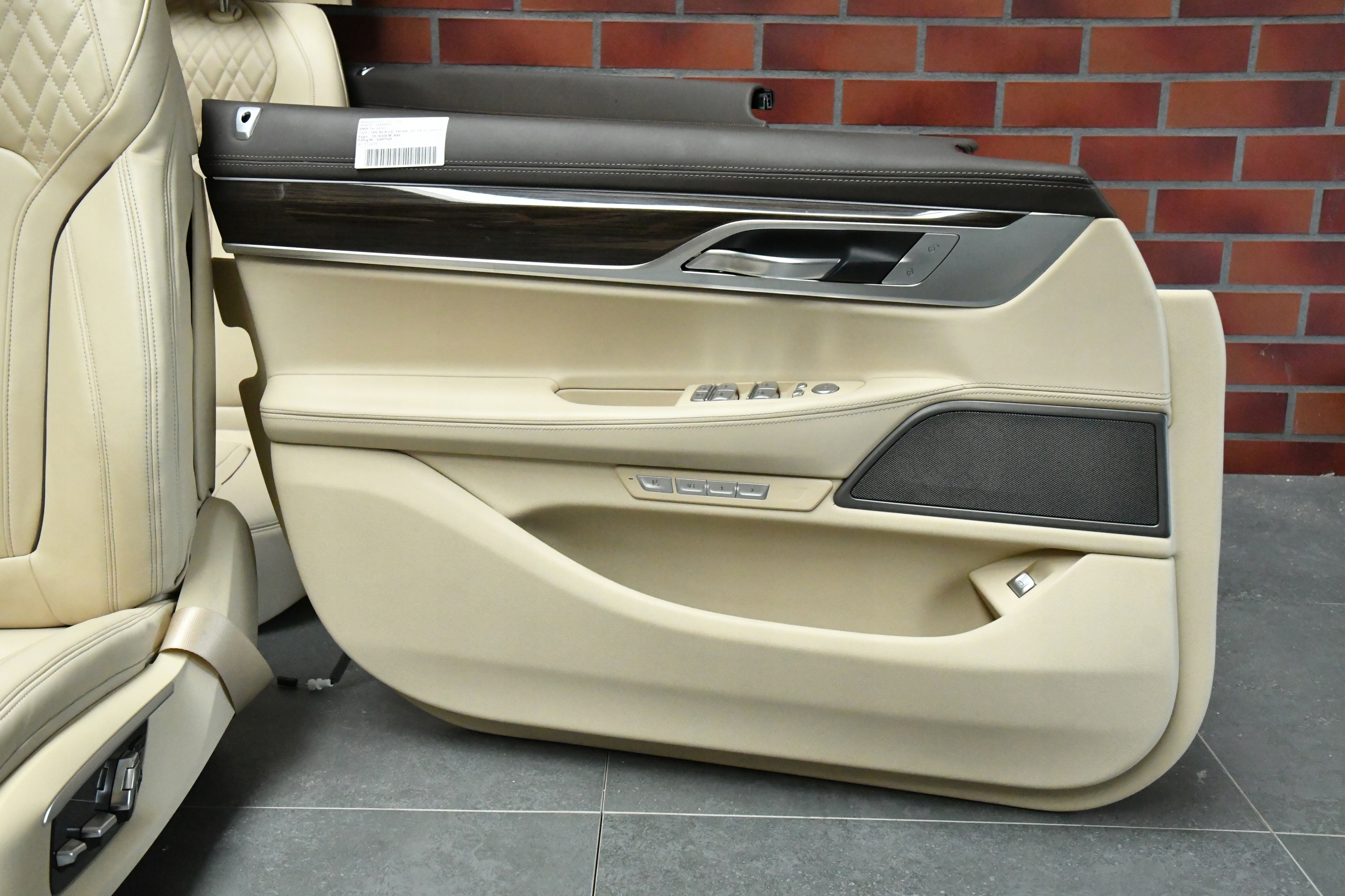 Sitze mitte innere BMW 7 G12 NAPPA CANBERRA BEIGE Sitze KOMFORT