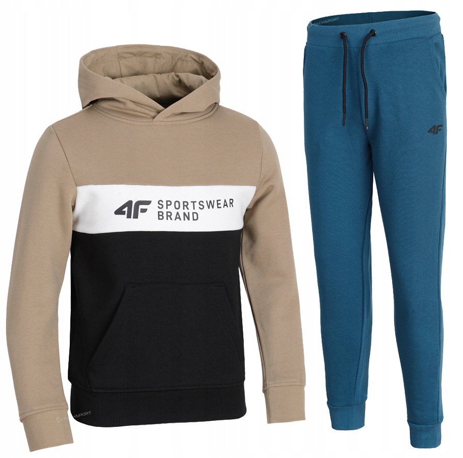 

4F Chłopięcy Dres Komplet Bluza Spodnie 164