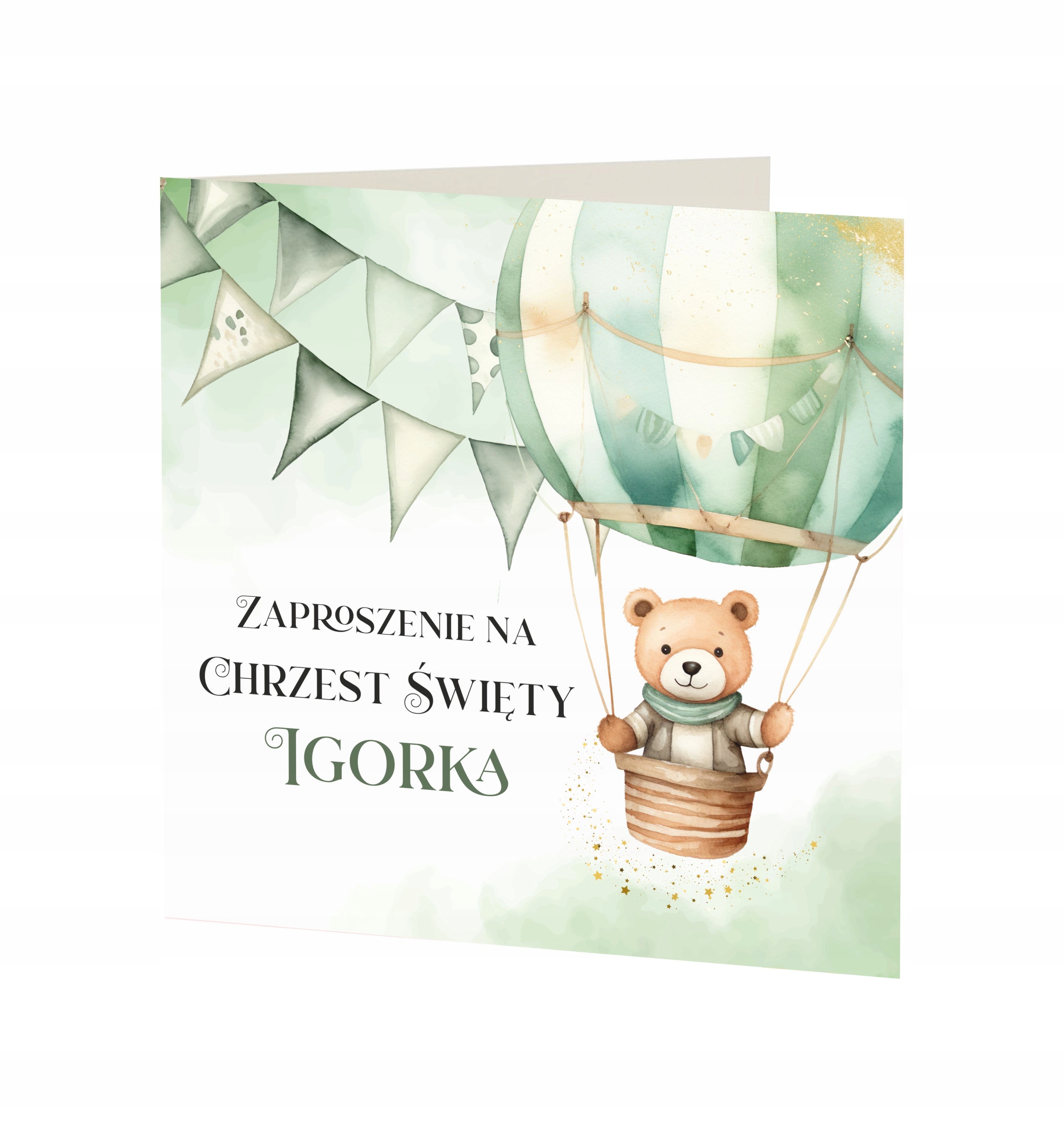 ZAPROSZENIE NA CHRZEST ŚWIĘTY + KOPERTA + IMIĘ DZIECKA + EKSPRES + JAKOŚĆ Marka inna