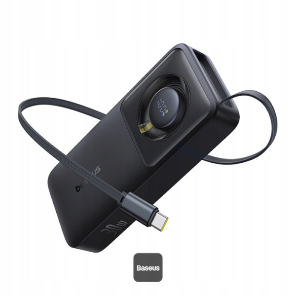 Baseus Powerbanka Os Free2Pull 10000mAh 30W čierna