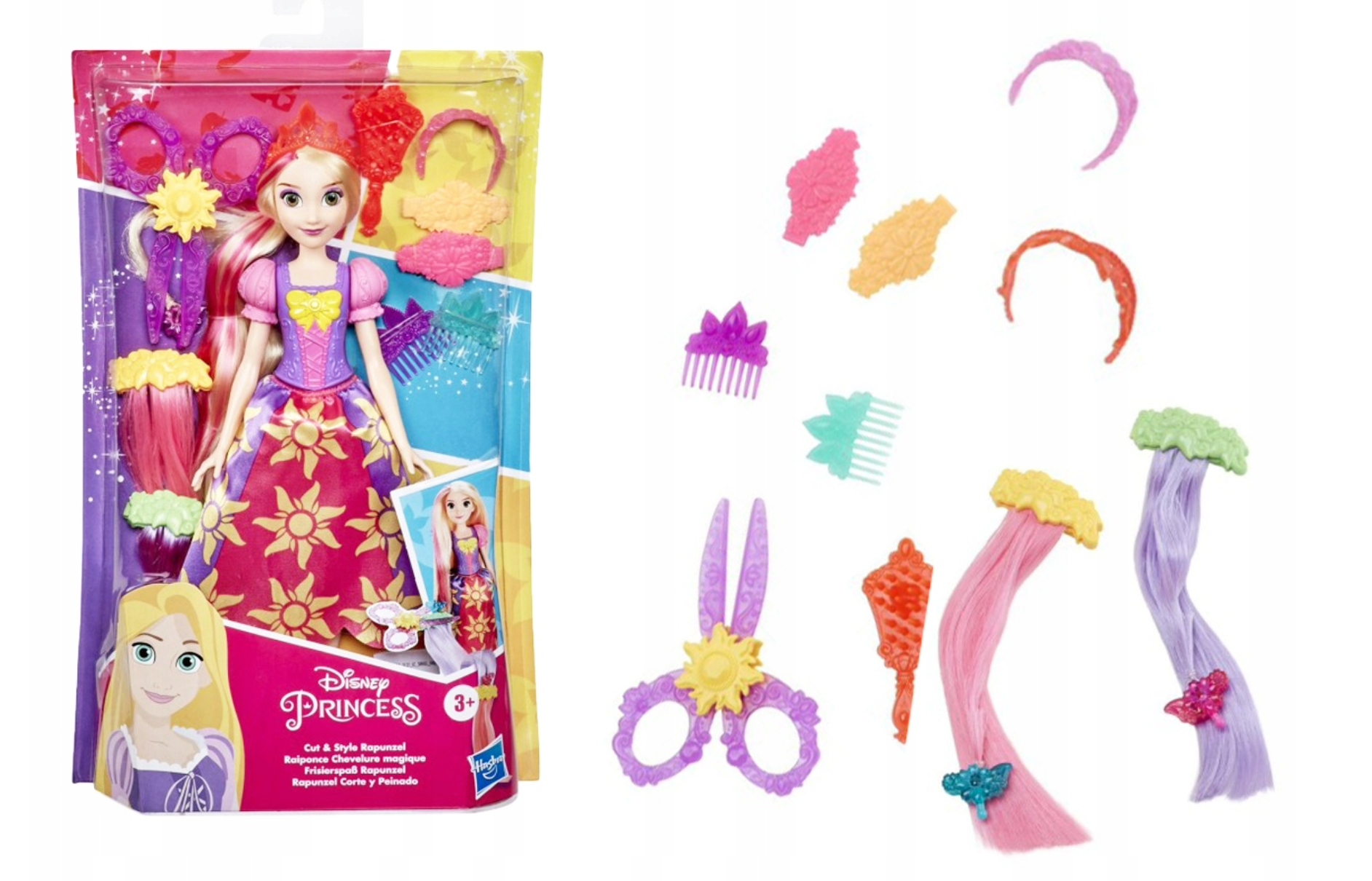 Lalka Księżniczka Roszpunka Princess Disney Zestaw