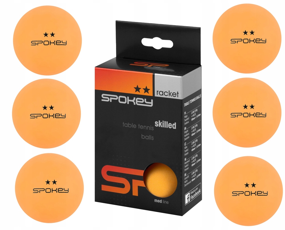 

Zestaw Piłeczek Do Tenisa Stołowego 6 szt. Spokey