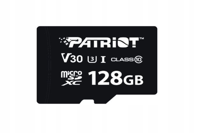 Patriot Karta pamięci microSDXC 128GB VX V30 Class 10 Uhs-i U3