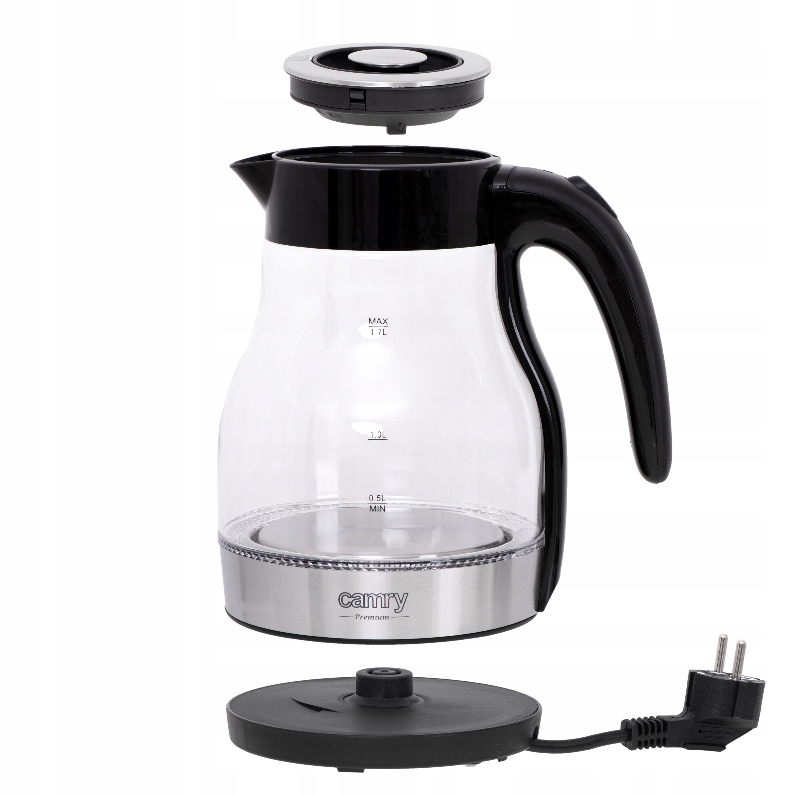 CR 1300 Czajnik Szklany 1,7 L Moc 2200W Automatyczne Wyłączanie