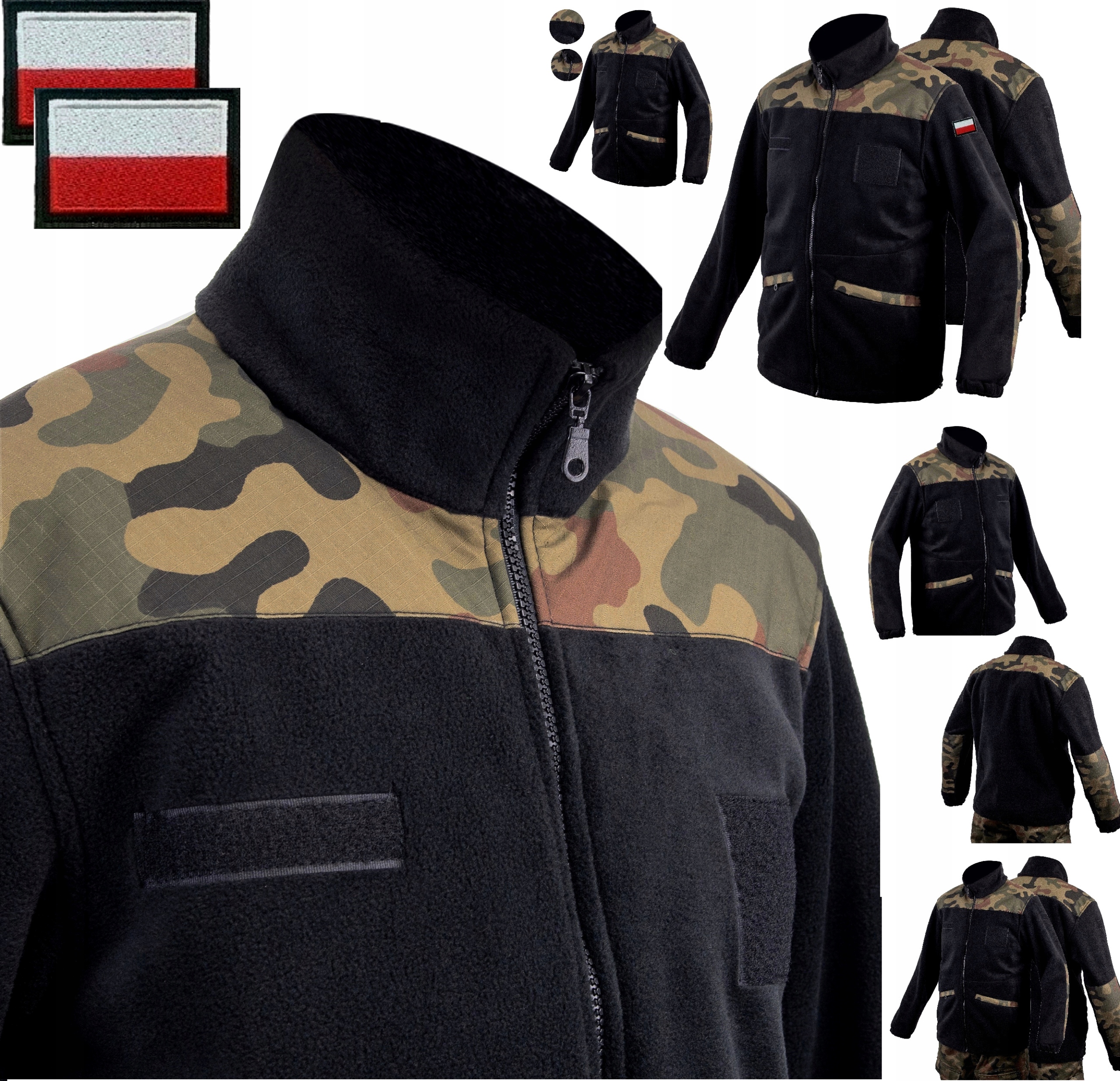 Polar Wojskowy Mundurowy wz93 Moro Flagi 700g S