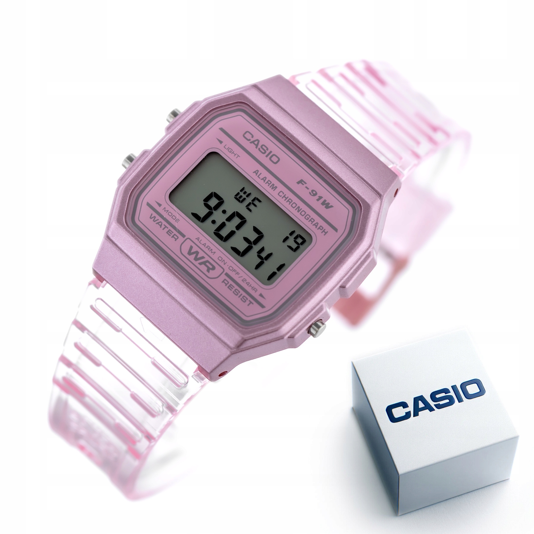 ZEGAREK DAMSKI CASIO RETRO VINTAGE F-91WS-4 (ZD648A) + BOX