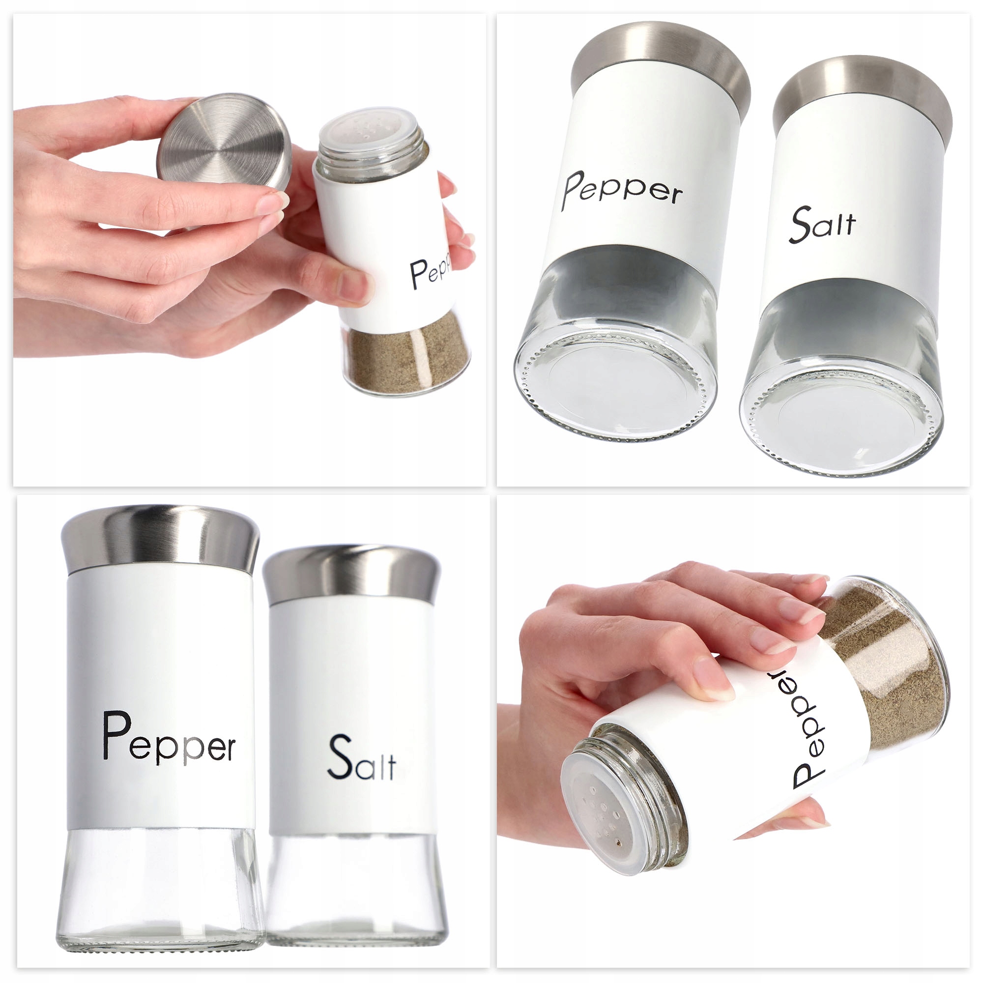 SOLNICZKA I PIEPRZNICZKA ZESTAW PRZYPRAWNIKI 2x150ml Linia Greno