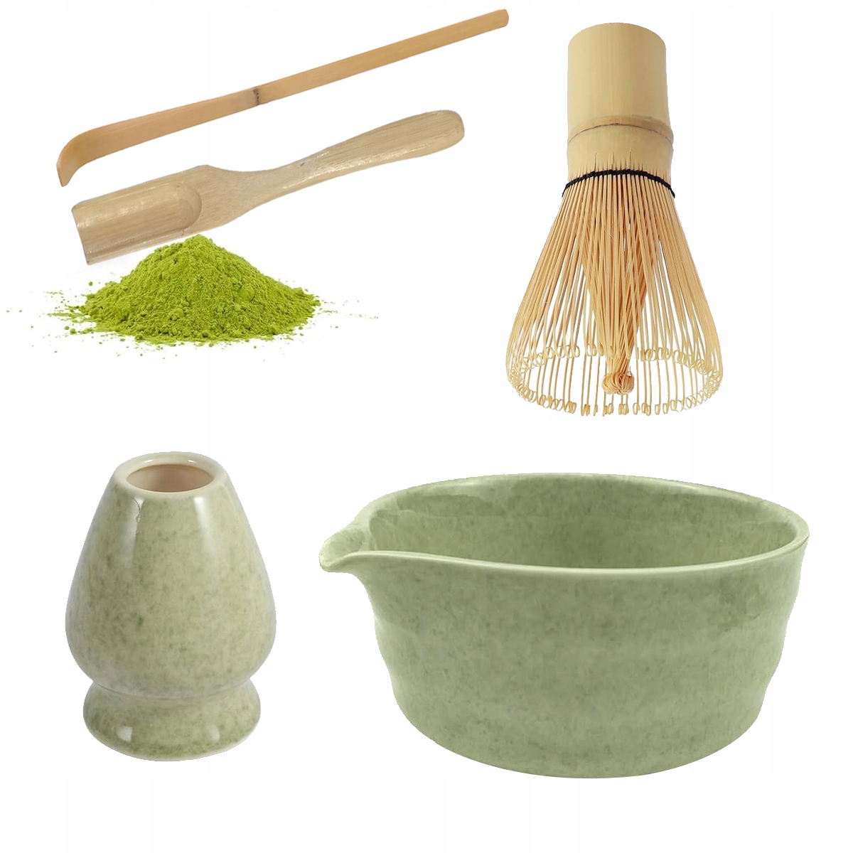 Dárková sada na čaj matcha šálek metla lžička