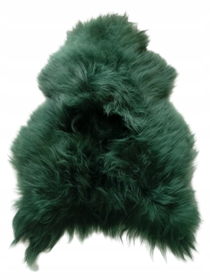 Dekorativní ovčí kůže Island Zelená 90-110 cm