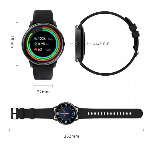 Smartwatch Mi ImiLab KW66 Czarny EAN (GTIN) 0633690011348