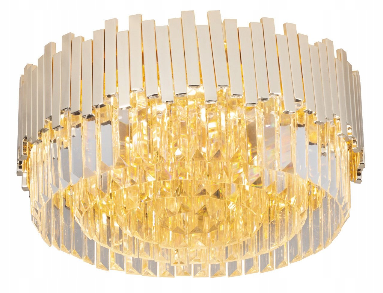 Stropná lampa Trend Zlatá Kryštálová MaxLight