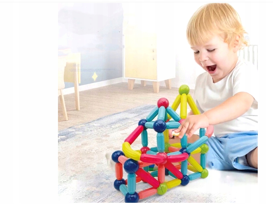 KLOCKI MAGNETYCZNE EDUKACYJNE MAGNETIC STICKS 40el Kod producenta 8222651119296