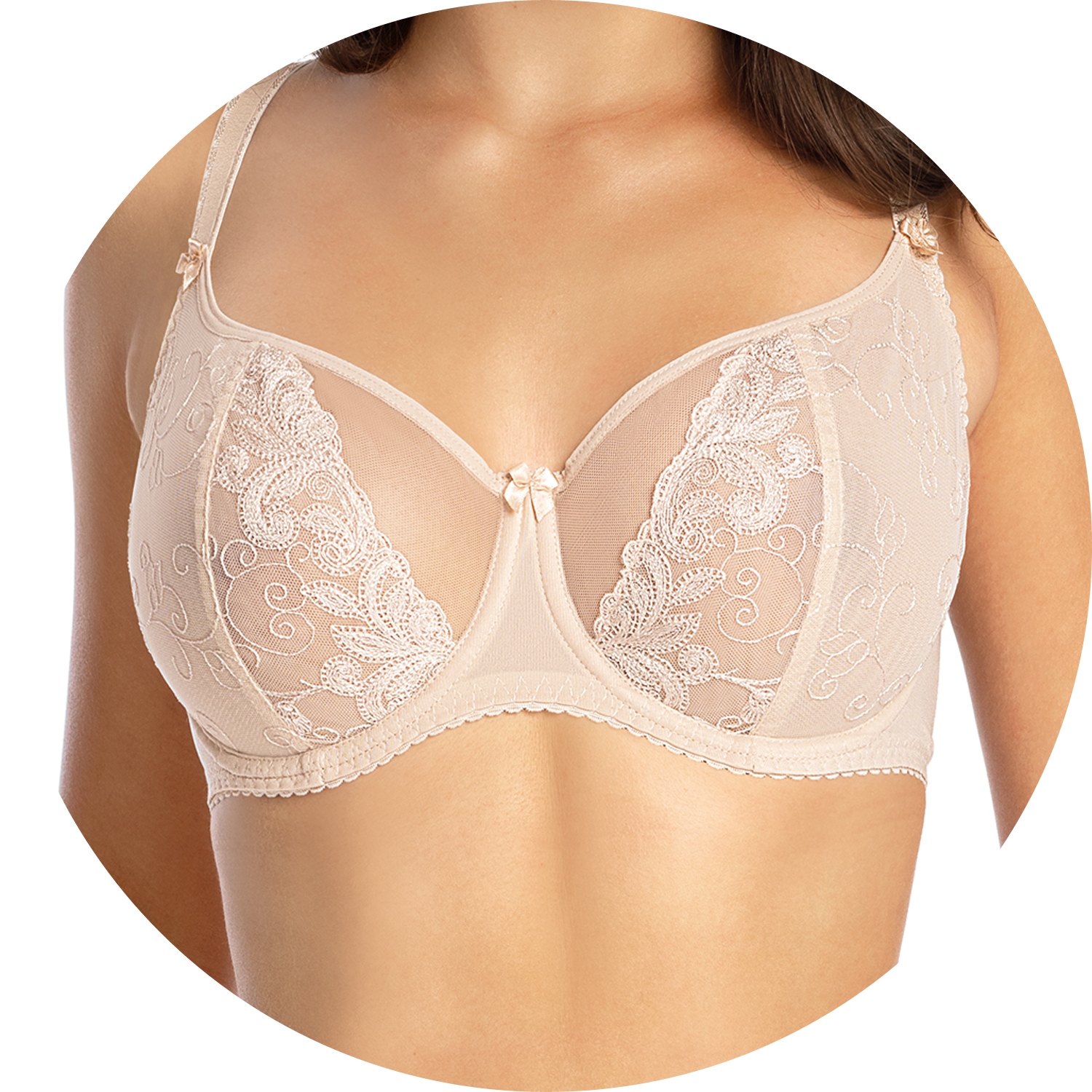 Gaia 1026 Ada Biustonosz Miękki beżowy 75G