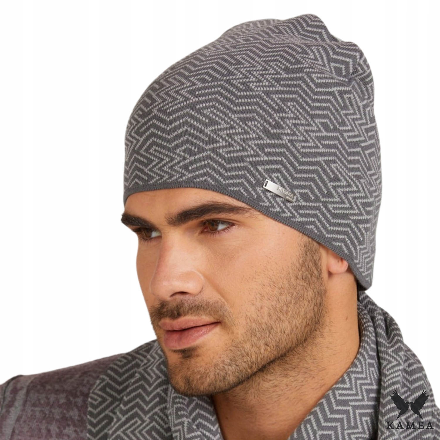 

Czapka męska Rufino w kolorze grafitowym