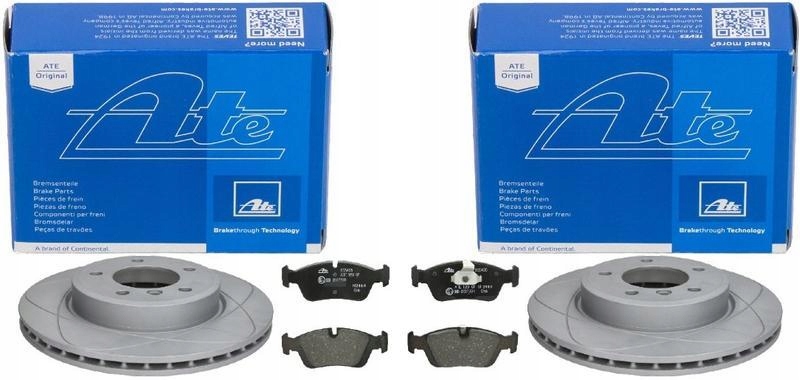 2× ATE 24.0322-0115.1 Диск тормозной + ATE КОЛОДКИ ТОРМОЗНОЕ 13.0460-5405.2