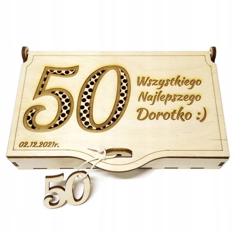 

Pudełko na pieniądze 50te urodziny 40 50