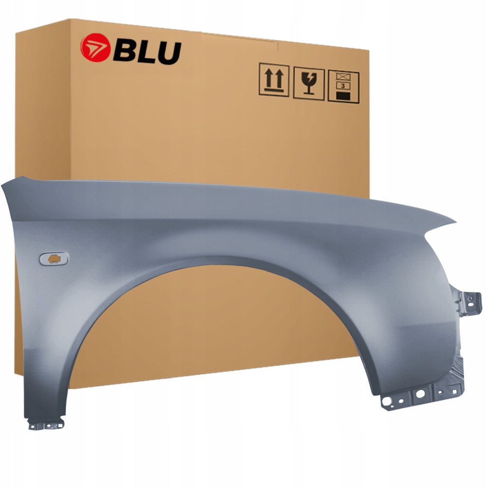 Blu Blatník Audi A6 C5 LY7L pravý stříbrný 97-01 přední AchatGrau